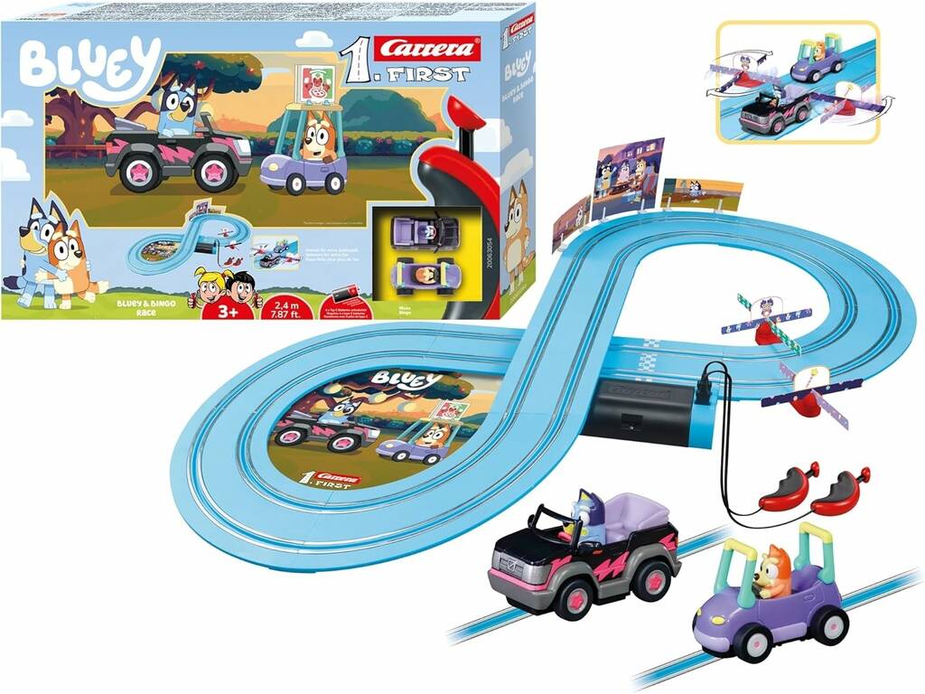 Bluey Carrera 1 Premier circuit Bluey et Bingo Race