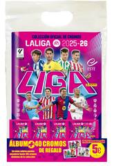 La Liga Este 2025-26 Pack Promoo lbum com 5 Envelopes
