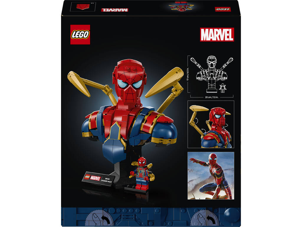 Lego Marvel Busto de Iron Spiderman