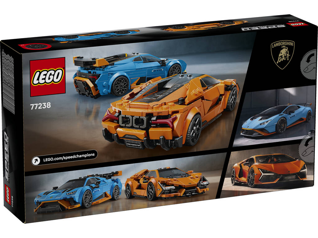 Lego Speed Champions Lamborghini Revuelto y Huracán STO