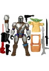 Star Wars MixMashers Figura Deluxe The Mandalorian con Accessori