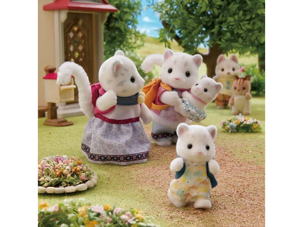 Sylvanian Families Pack Familia Leopardo de las Nieves