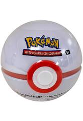 Pokémon TCG Lattina Poké Ball con 3 buste e adesivi