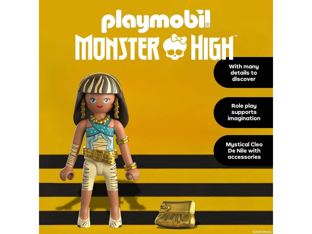 Playmobil Monster High Bambola Cleo De Nile con Accessorio
