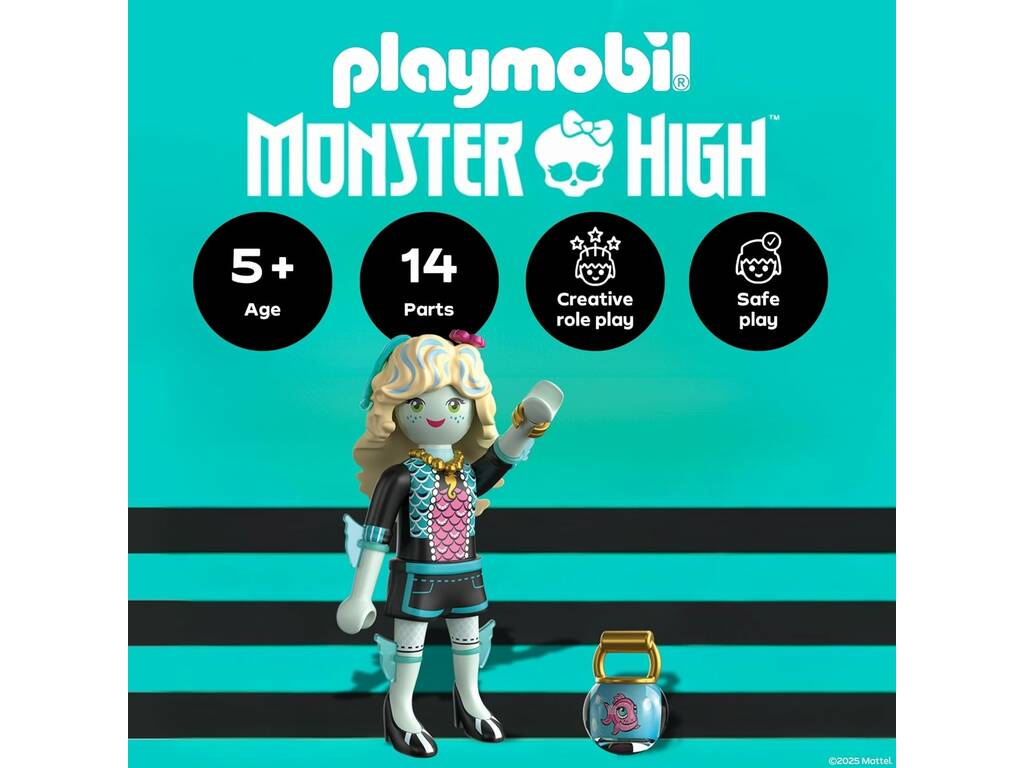 Playmobil Monster High Bambola Lagoona Blue e Neptuna