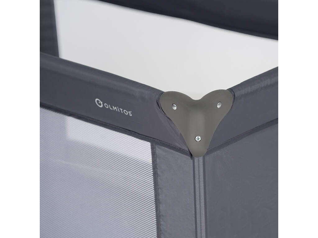 Lit de voyage basique gris foncé 79 x 66 x 126 cm