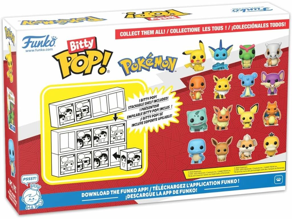 Funko Bitty Pop Pokémon Pack 4 con Charizard