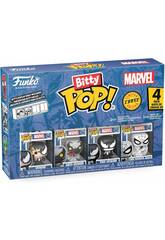 Funko Bitty Pop Marvel Spiderman Set 4 con Venom