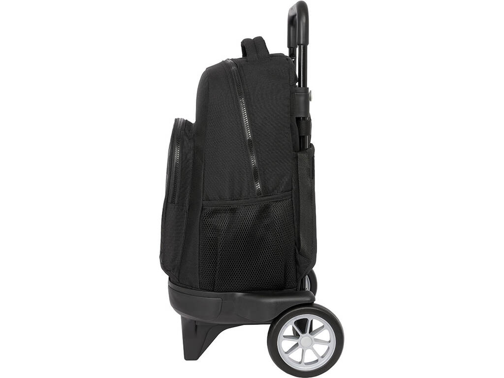 Grand sac à dos à roulettes Compact Evolution Ext. F.C. Barcelona Noir