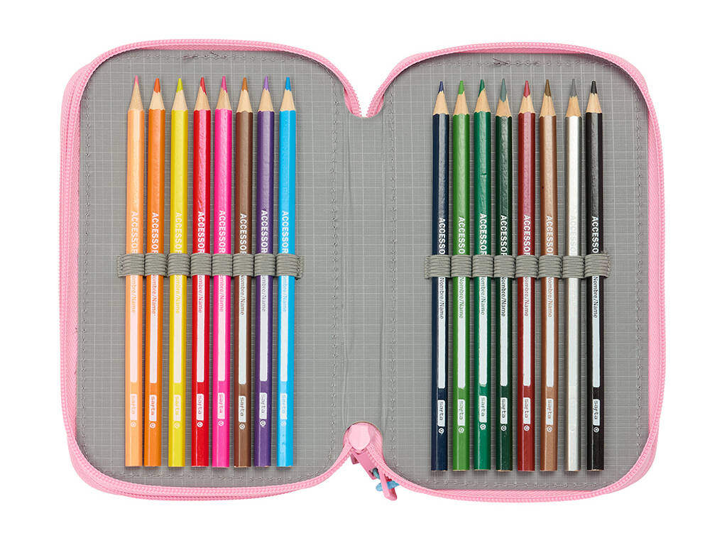 Trousse à crayons triple 37 pièces Barbie Painterly