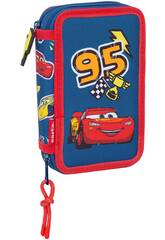 Boîte à crayons double 29 pièces Cars Racing