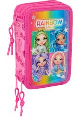 Trousse à crayons triple 37 pièces Rainbow High Shine