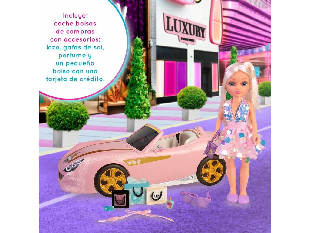 Nancy Poupée Une journée shopping avec voiture et accessoires