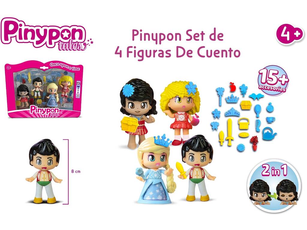 Pinypon Conjunto 4 Figuras de Conto