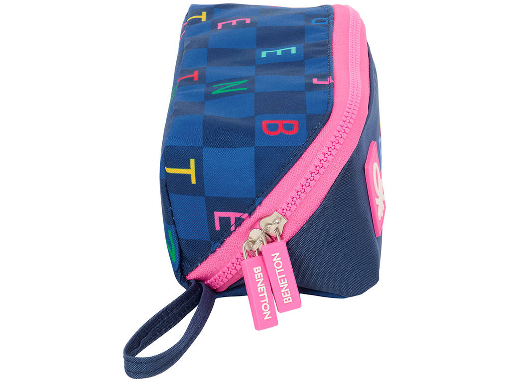 Grand sac fourre-tout carré Benetton Damero