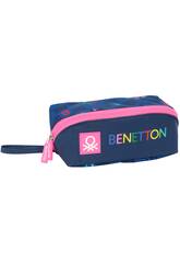 Grand sac fourre-tout carré Benetton Damero