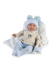 Boneco Beb Marc de 42 Cm com Manta