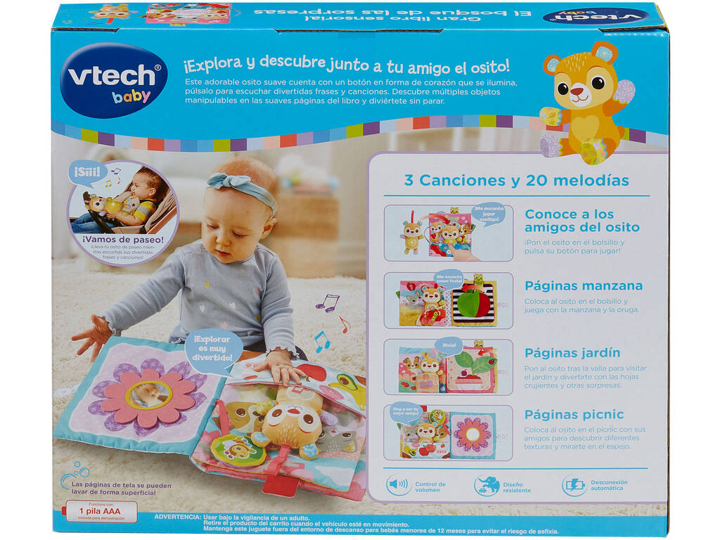 Vtech Baby Grand livre sensoriel La forêt des surprises