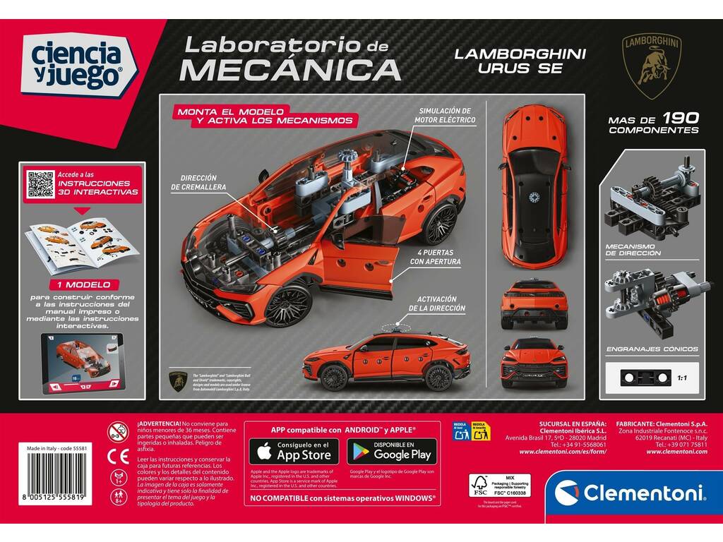 Laboratoire de mécanique Lamborghini Urus SE