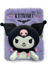 Sanrio Kuromi Journal intime en peluche A5 avec cadenas