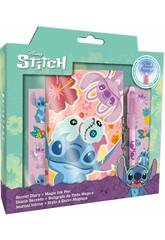 Diário com Caneta Mágica Stitch