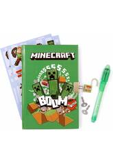 Minecraft Diário Secreto e Caneta de Tinta Mágica