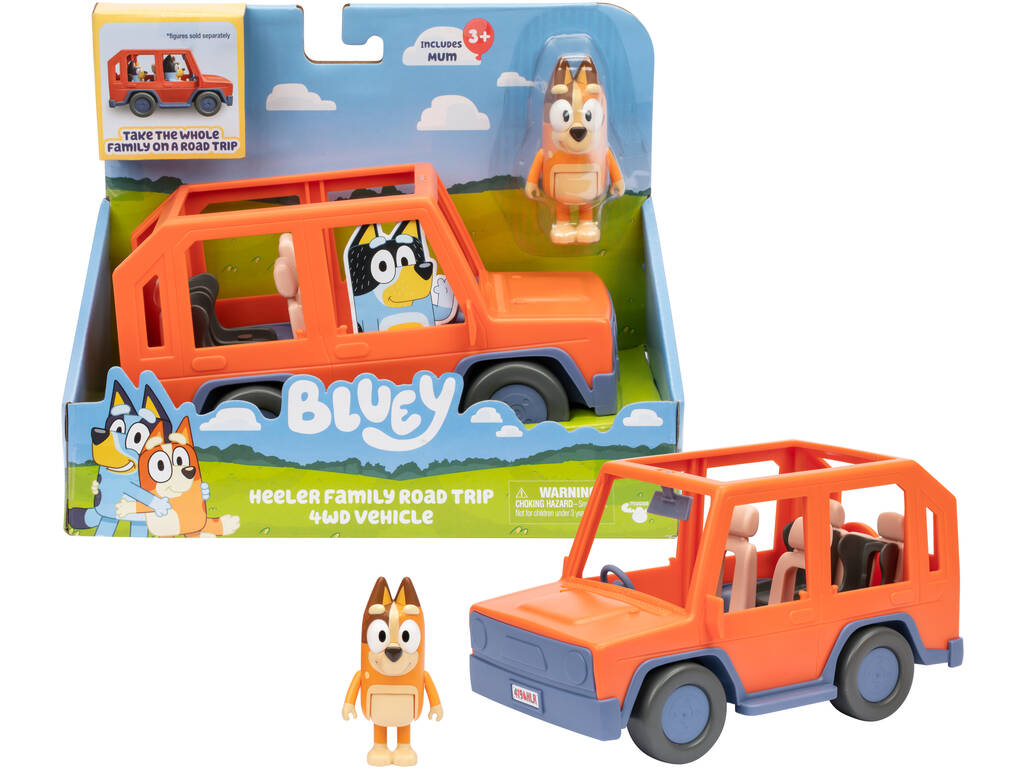 Bluey Set 4x4 Familiar con Chilli