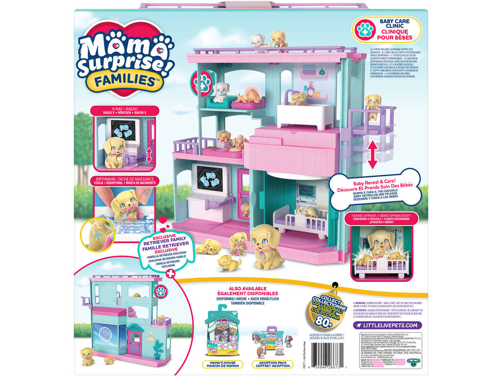 Little Live Pets Mama Surprise Families Clínica para Bebés Perritos