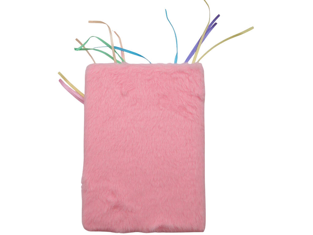 Libreta Peluche A5 licorne rose avec 80 pages