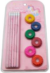 Set Crayons et Gommes  effacer 10 pices