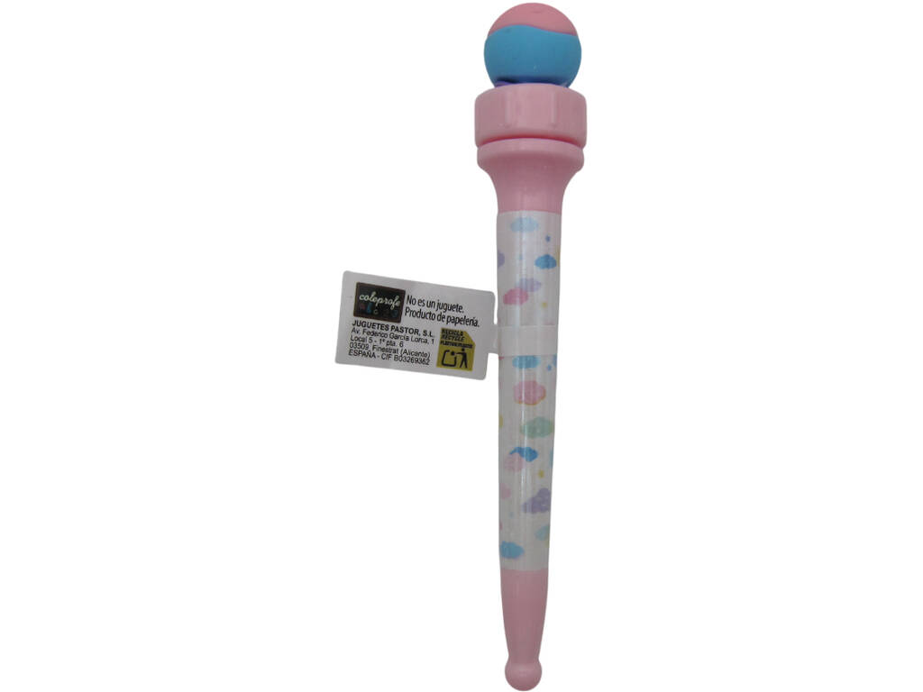 Stylo à bille bleu avec bille roulante de 15,5 cm