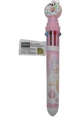 Stylo  bille 10 couleurs avec beignet rotatif 16 cm