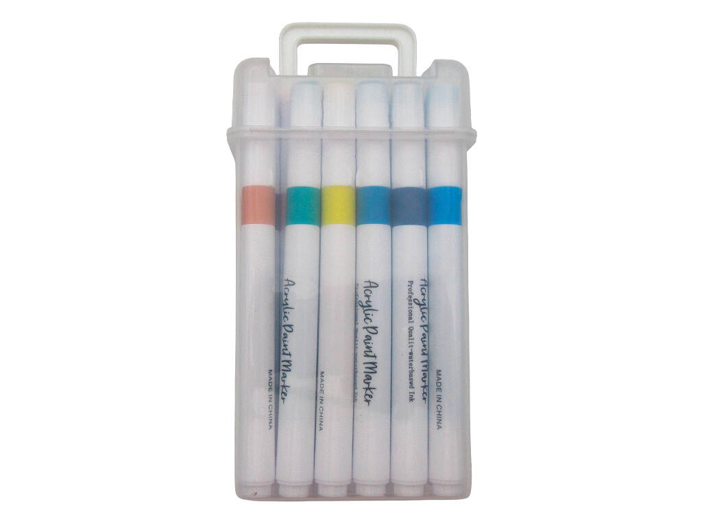 Mallette 24 feutres acryliques pointe 4 mm