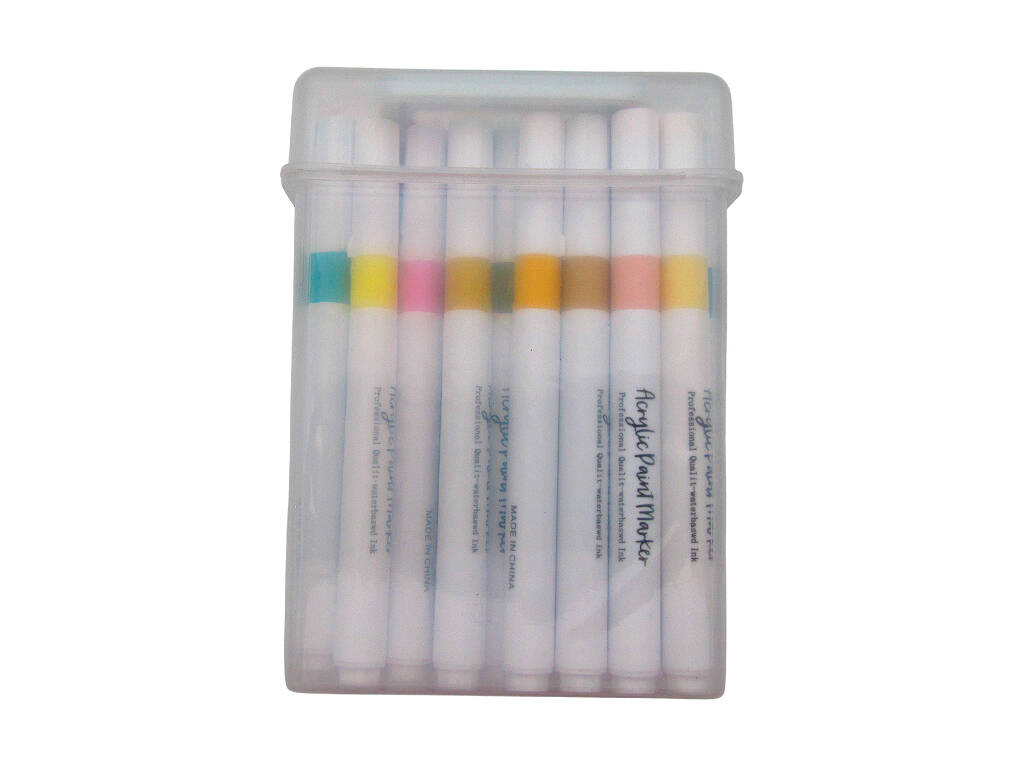 Mallette 48 feutres acryliques pointe 4 mm