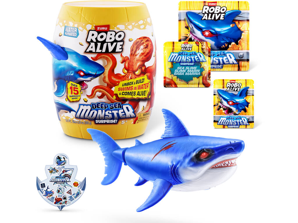Robo Alive S1 Œuf surprise Monstre des profondeurs océaniques