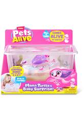 Zuru Pets Alive Mam Tartaruga com Bebs Surpresa e Tanque