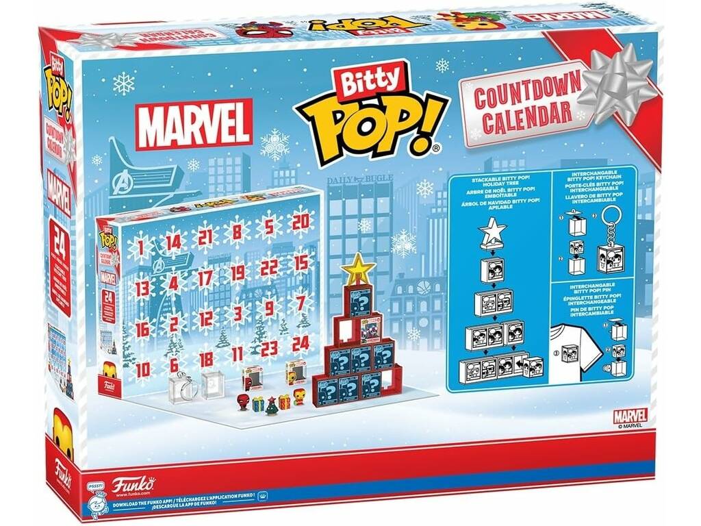 Funko Bitty Pop Calendrier de l'Avent Marvel