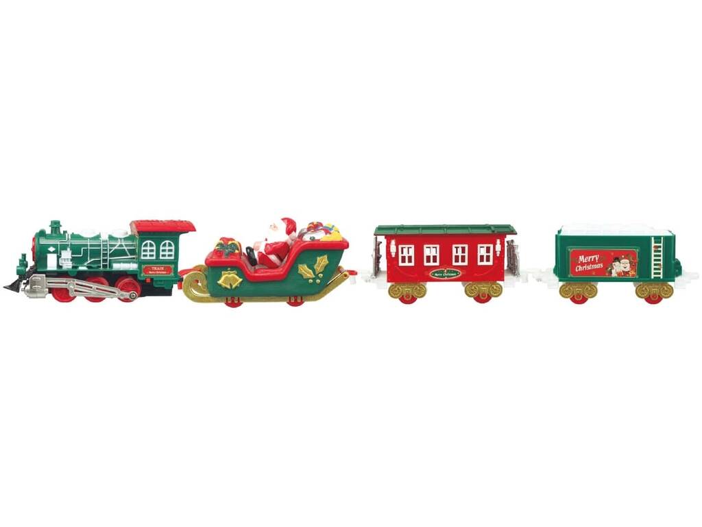 Train de Noël de 80 cm avec lumières et sons