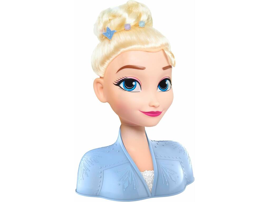 Buste à coiffer Elsa de Disney Frozen avec accessoires