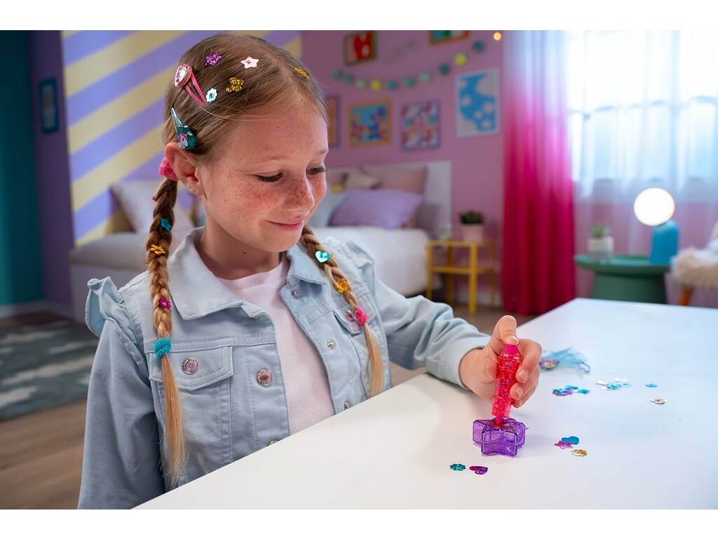 FunLockets Espejo Secreto con Brillos para el Pelo