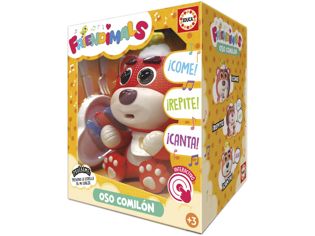 Friendimals Figurine interactive Ours glouton avec lumière et sons
