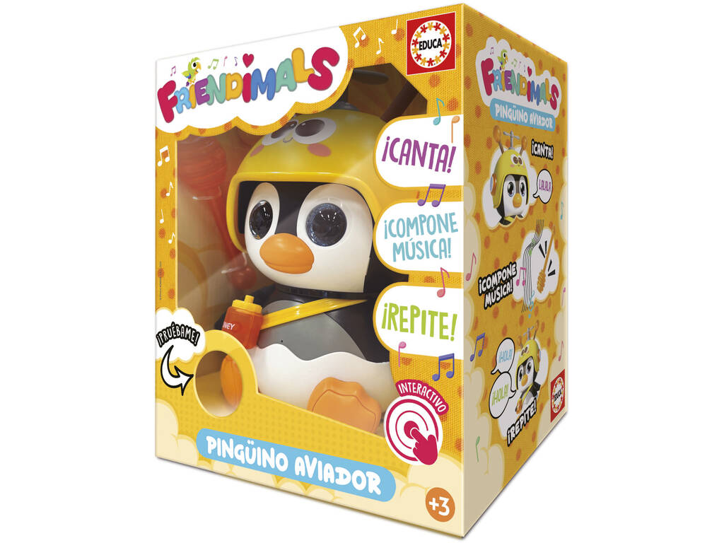 Friendimals Figurine interactive Pingouin aviateur avec lumière et sons