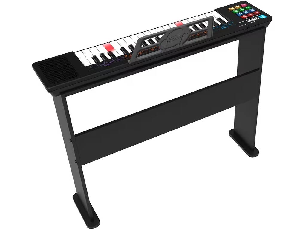 Idance Piano numérique G-600L avec 37 touches lumineuses et support en bois