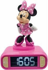 Disney Junior Minnie Réveil Minnie 3D avec lumière de nuit et mélodies