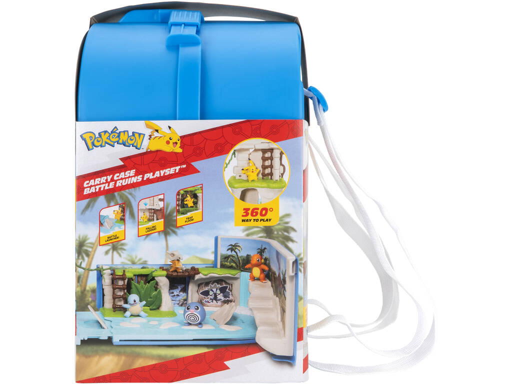 Sac à dos Pokémon Playset Monde en ruines avec figurine Pikachu
