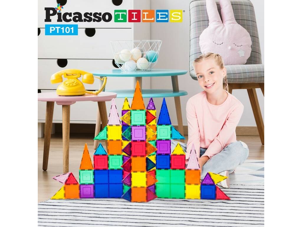 Picasso Tiles Blocs magnétiques 101 pièces