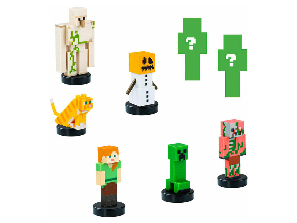 Pack Deluxe Minecraft avec 8 figurines avec cachet