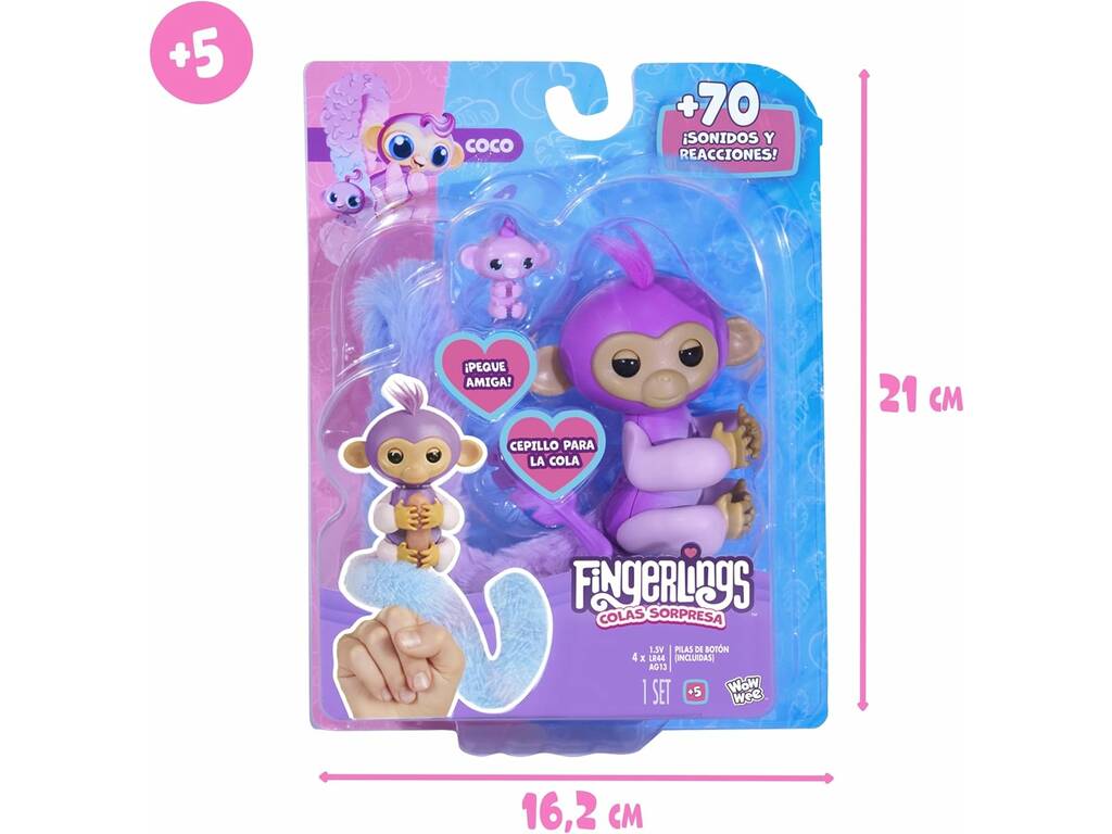 Fingerlings Queues surprises avec sons et réactions