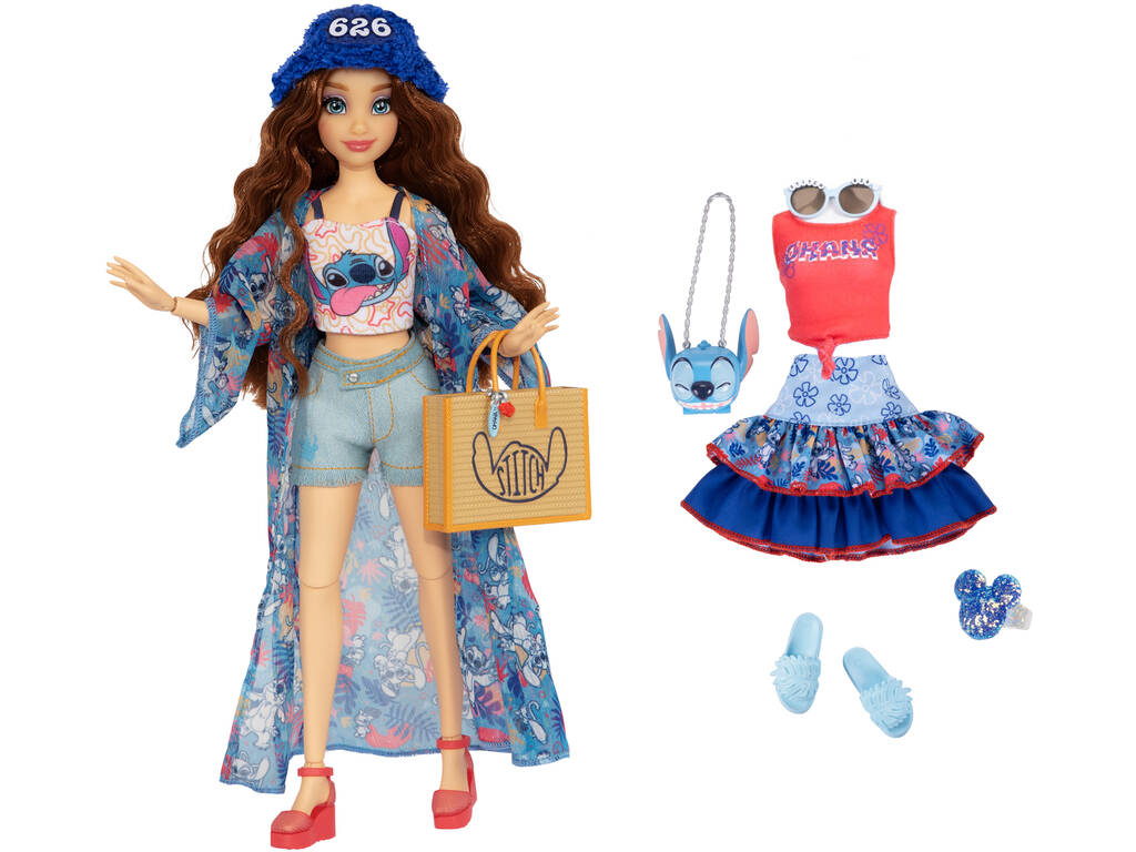 Disney Ily 4Ever Poupée Stitch Inspired de 29 cm avec 2 tenues d'été
