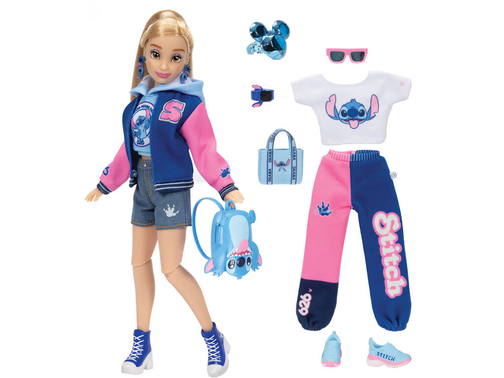 Disney Ily 4Ever Poupée Stitch Inspired de 29 cm avec 2 tenues de sport